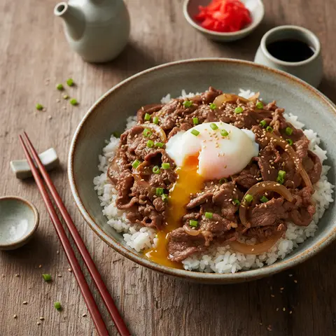 Beef and Egg Donburi