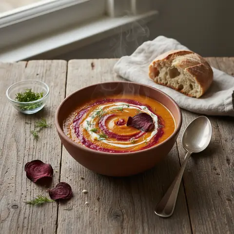 Möhren- und Rübensuppe