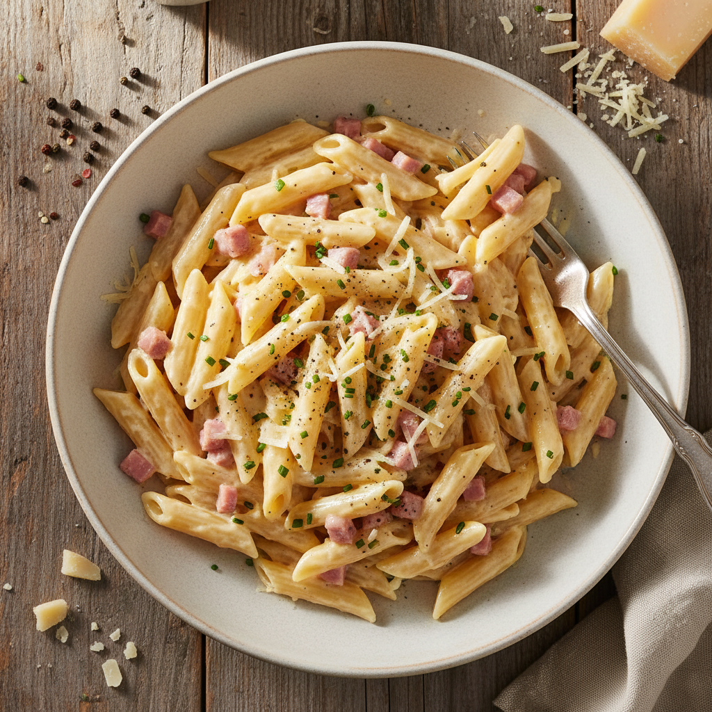 Penne à la Carbonara Maison