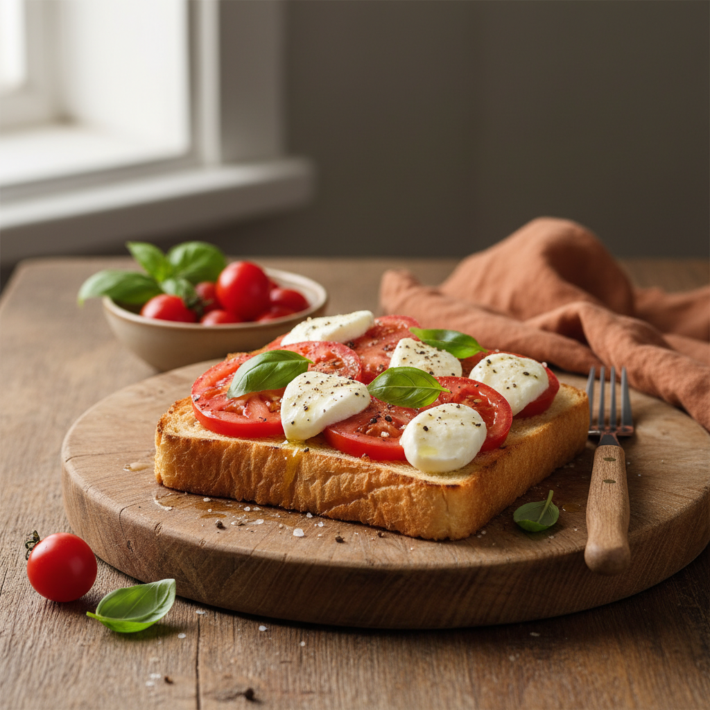 Pain de Mie Croustillant aux Tomates et Fromage Frais