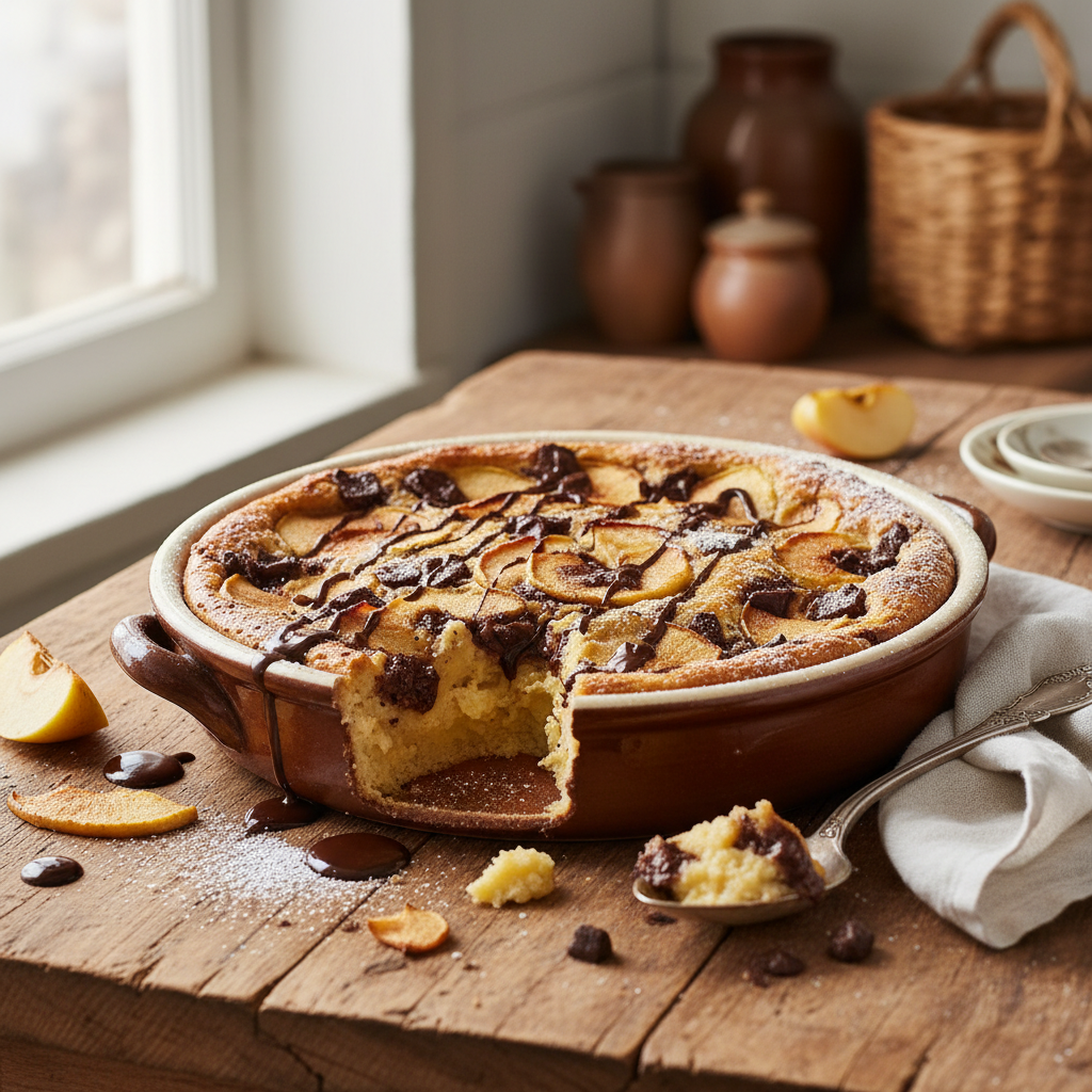 Dessert aux Pommes et Chocolat
