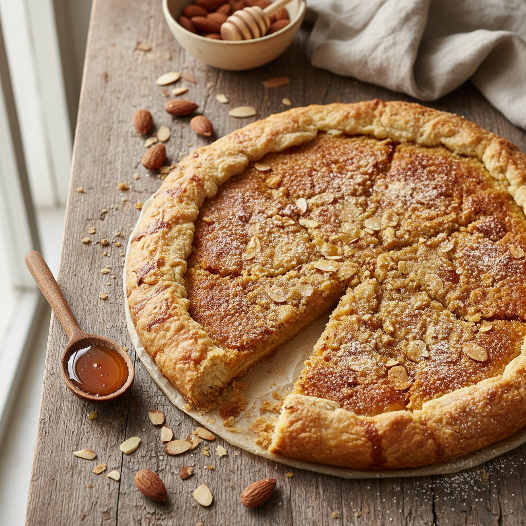 Pâte à Tarte Sucrée avec Amandes et Miel