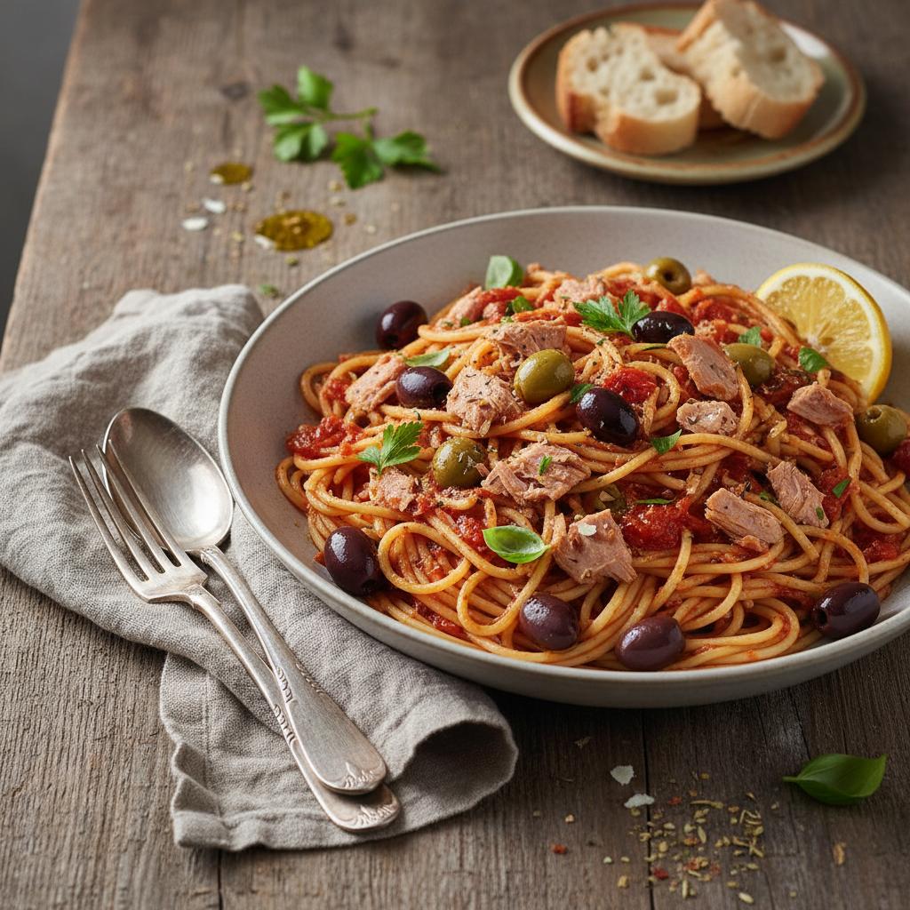 Pâtes au Thon et Olives