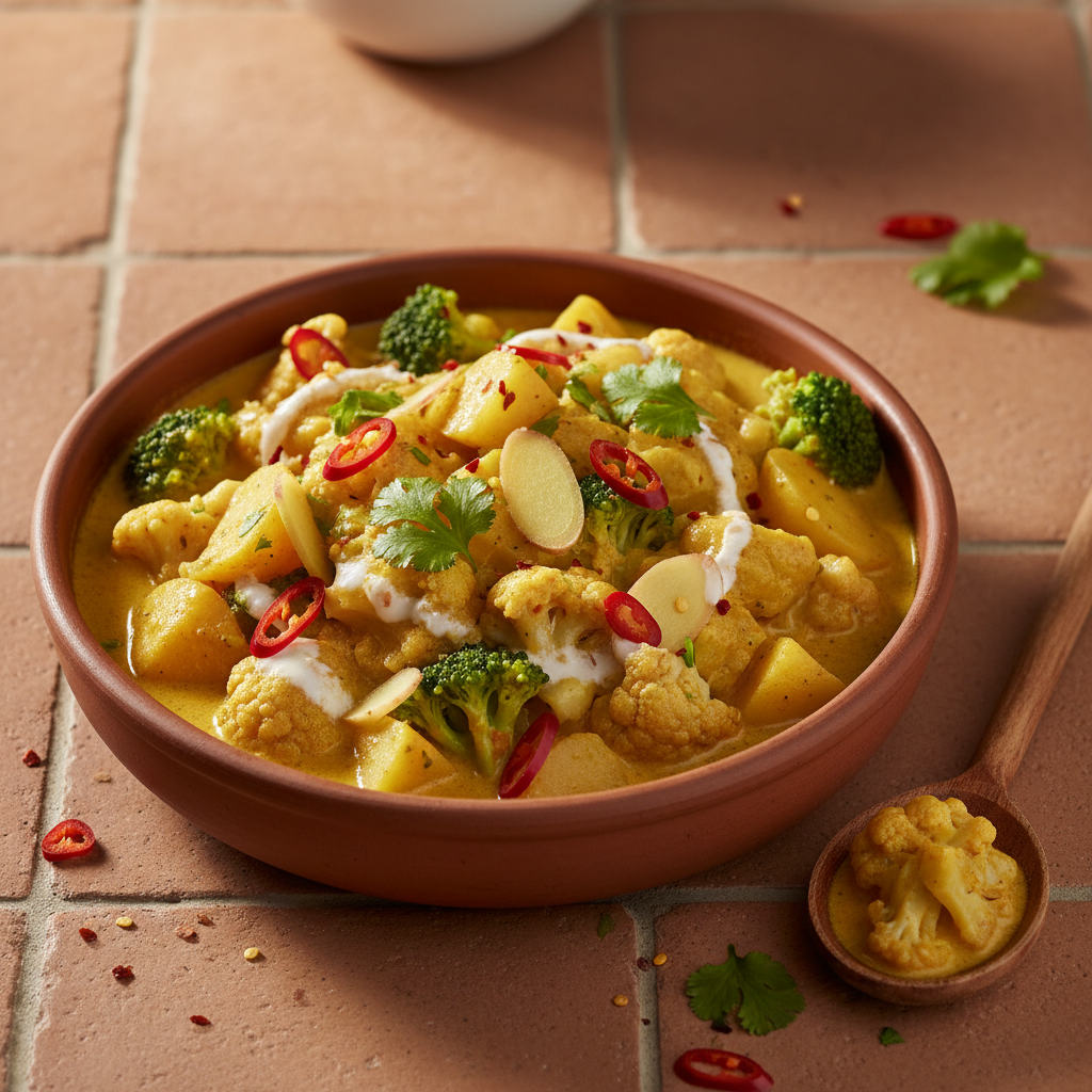 Curry Asiatique de Légumes du Frigo avec Lait de Coco