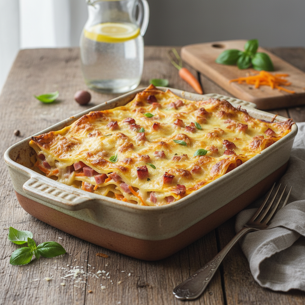 Lasagne Jambon-Carotte