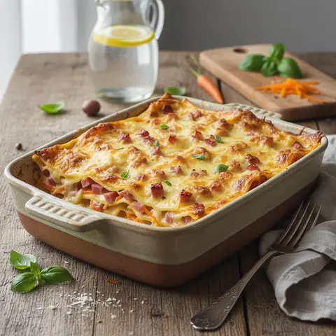 Ham and Carrot Lasagna