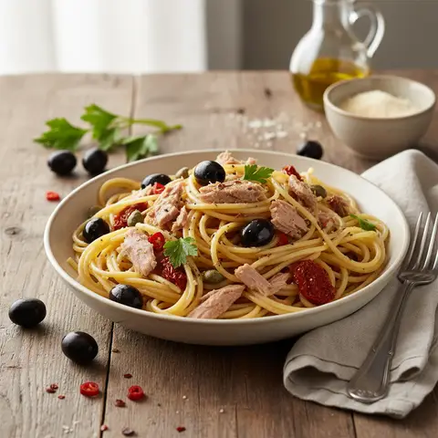 Pasta with Tuna and Olives