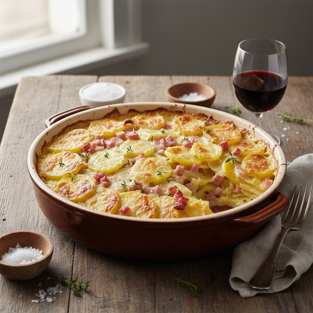 Gratin de Pommes de Terre et Jambon