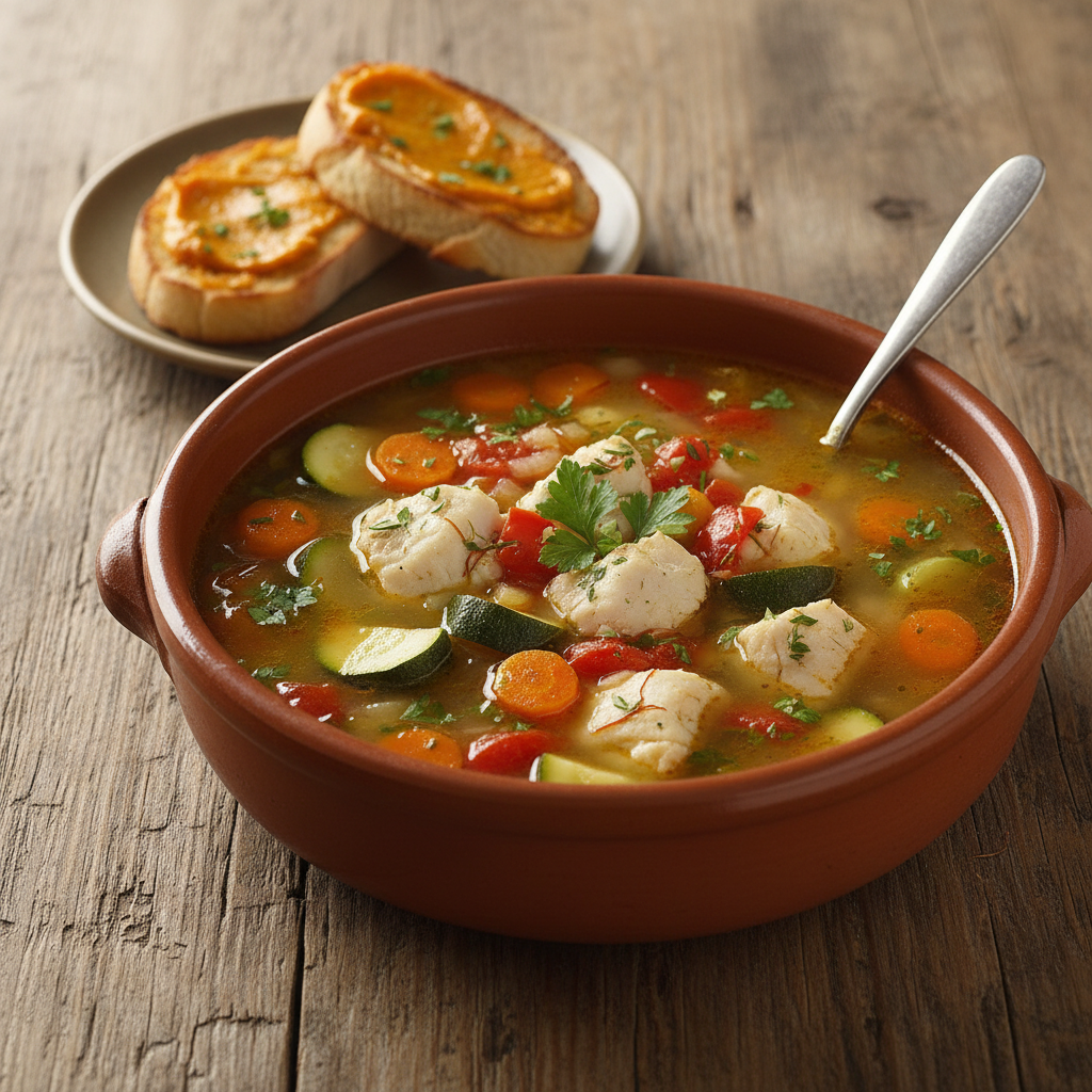 Soupe de Poisson Méditerranéenne