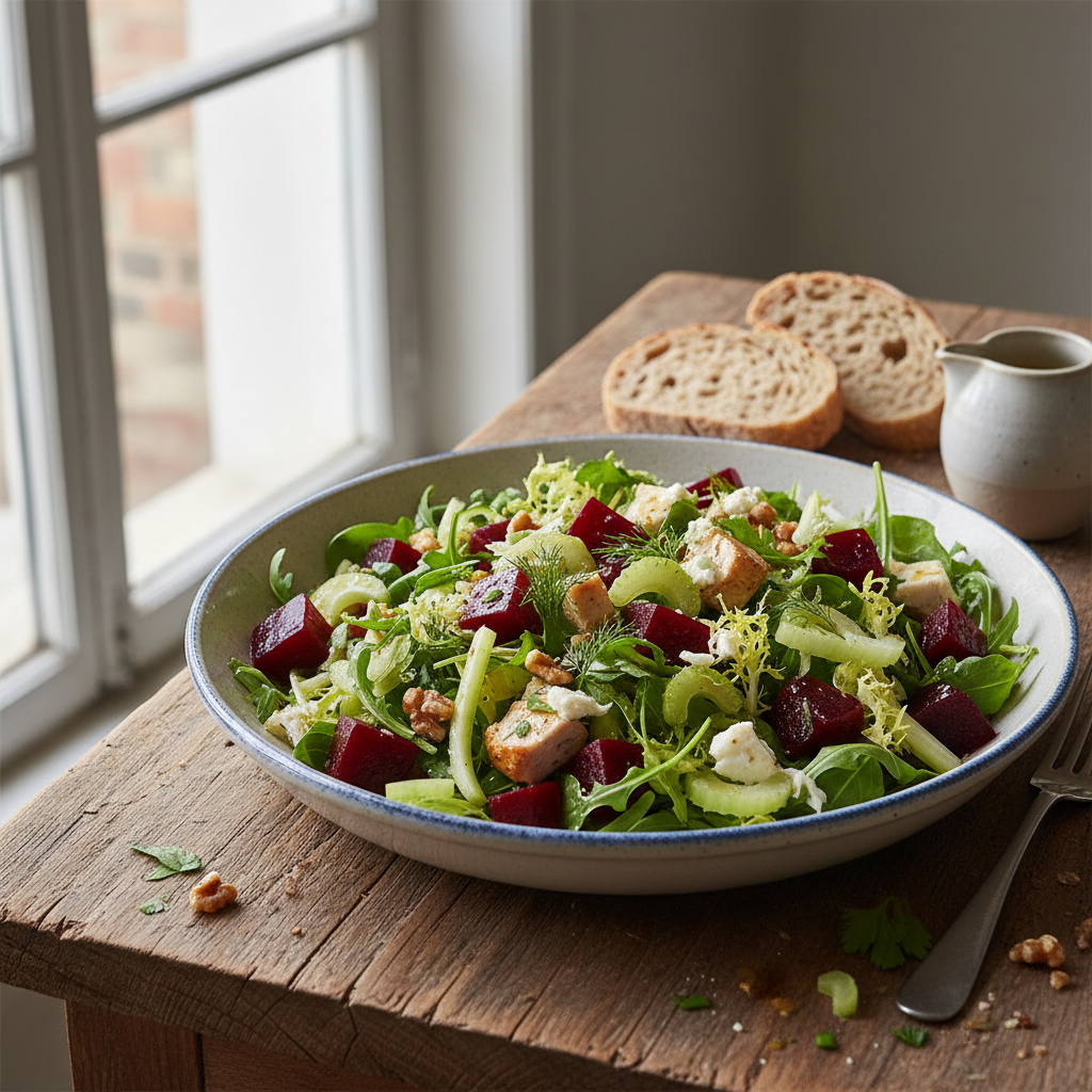 Salade Composée Poulet-Betterave-Céleri