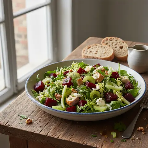 Chicken, Beet, and Celery Salad
