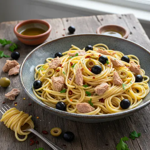 Tuna and Olive Pasta