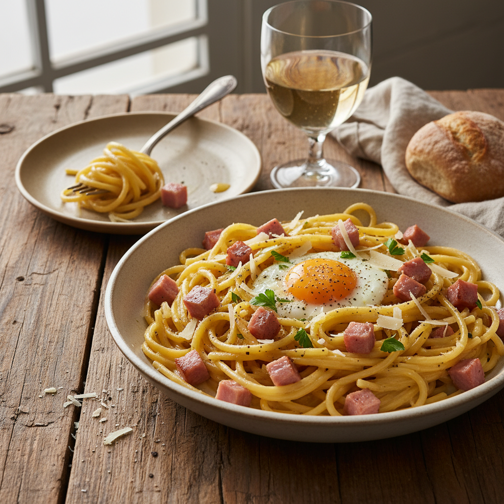 Pâtes Carbonara Simplifiée