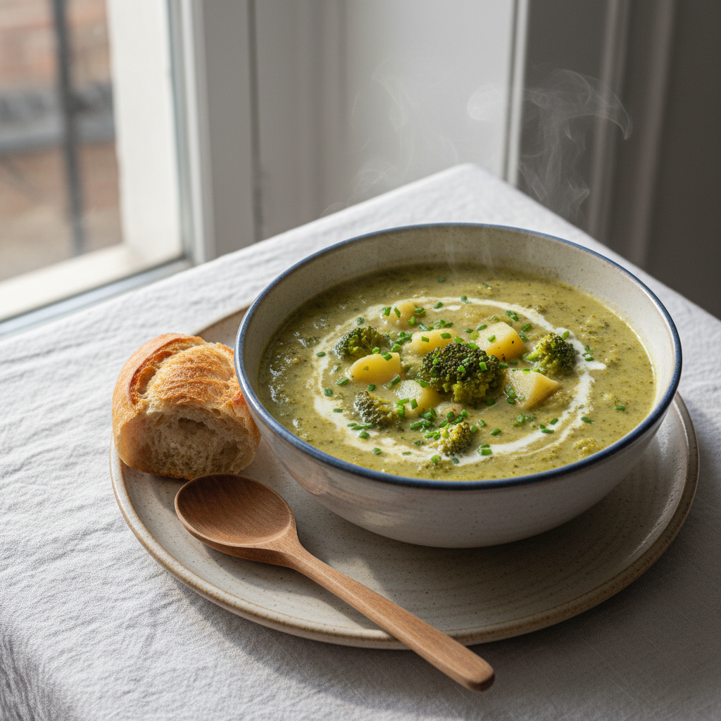 Soupe de Pommes de Terre et Brocoli