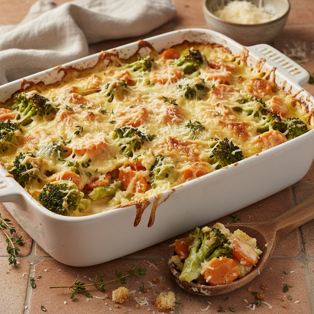 Gratin de Brocoli et Carotte