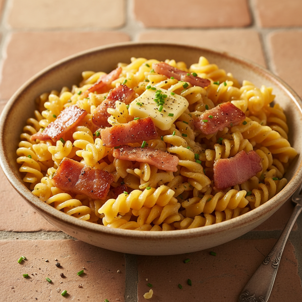 Pâtes au Jambon et Beurre