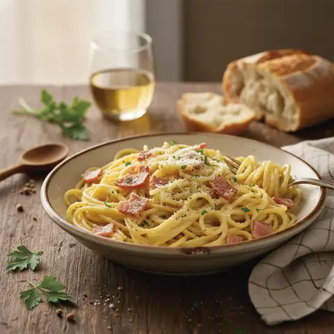 Vereinfachte Pasta Carbonara