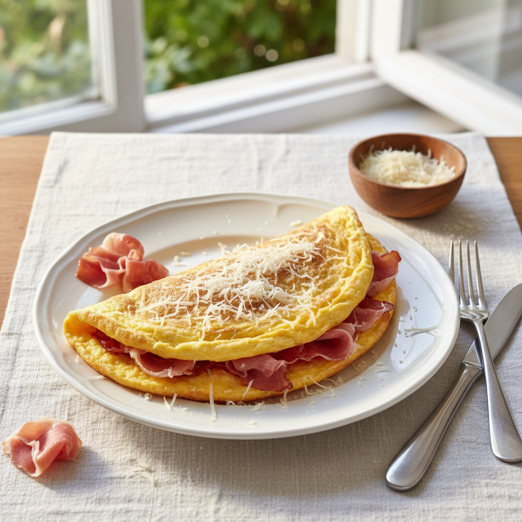 Omelette Jambon-Parmesan