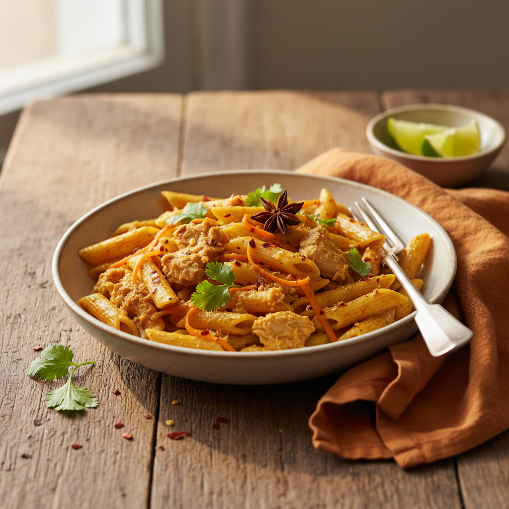 Curry de Thon aux Pâtes et Carottes