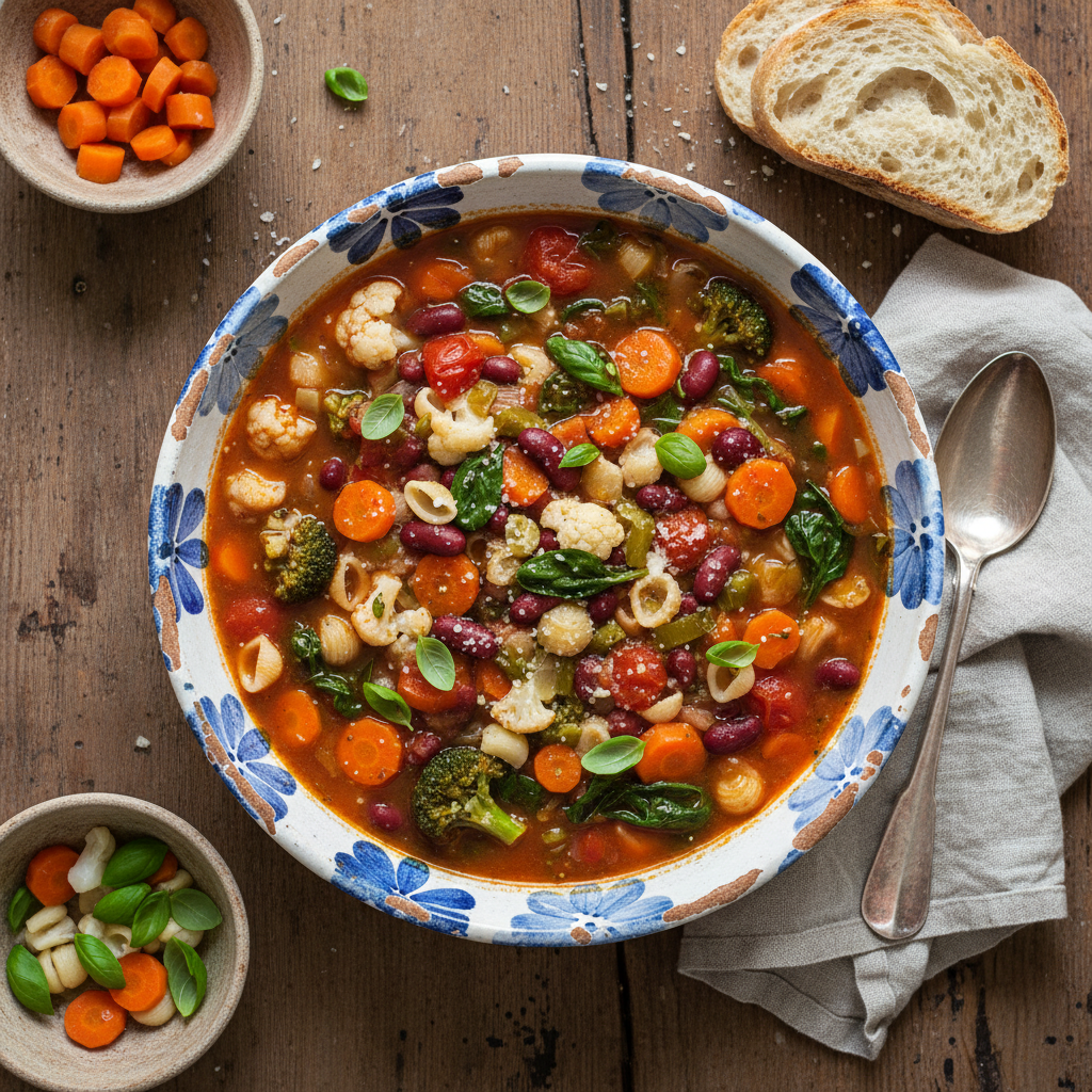 Soupe Minestrone aux Légumes
