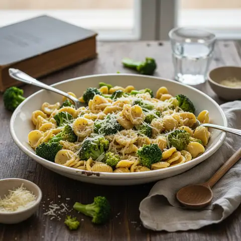 Pasta with Parmesan and Broccoli