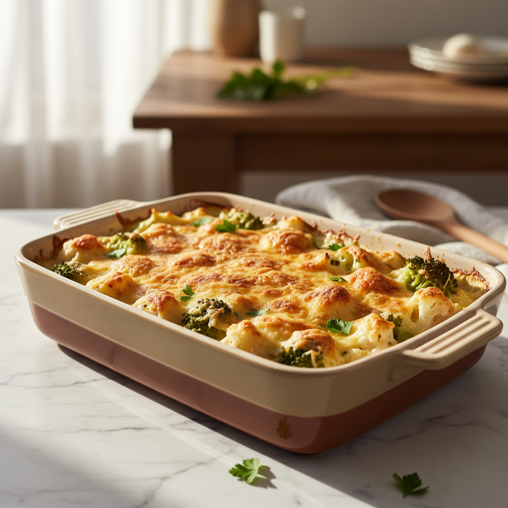 Gratin de Chou-fleur et Brocoli