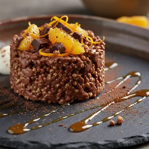 Chocolate-Orange Risotto with Quinoa