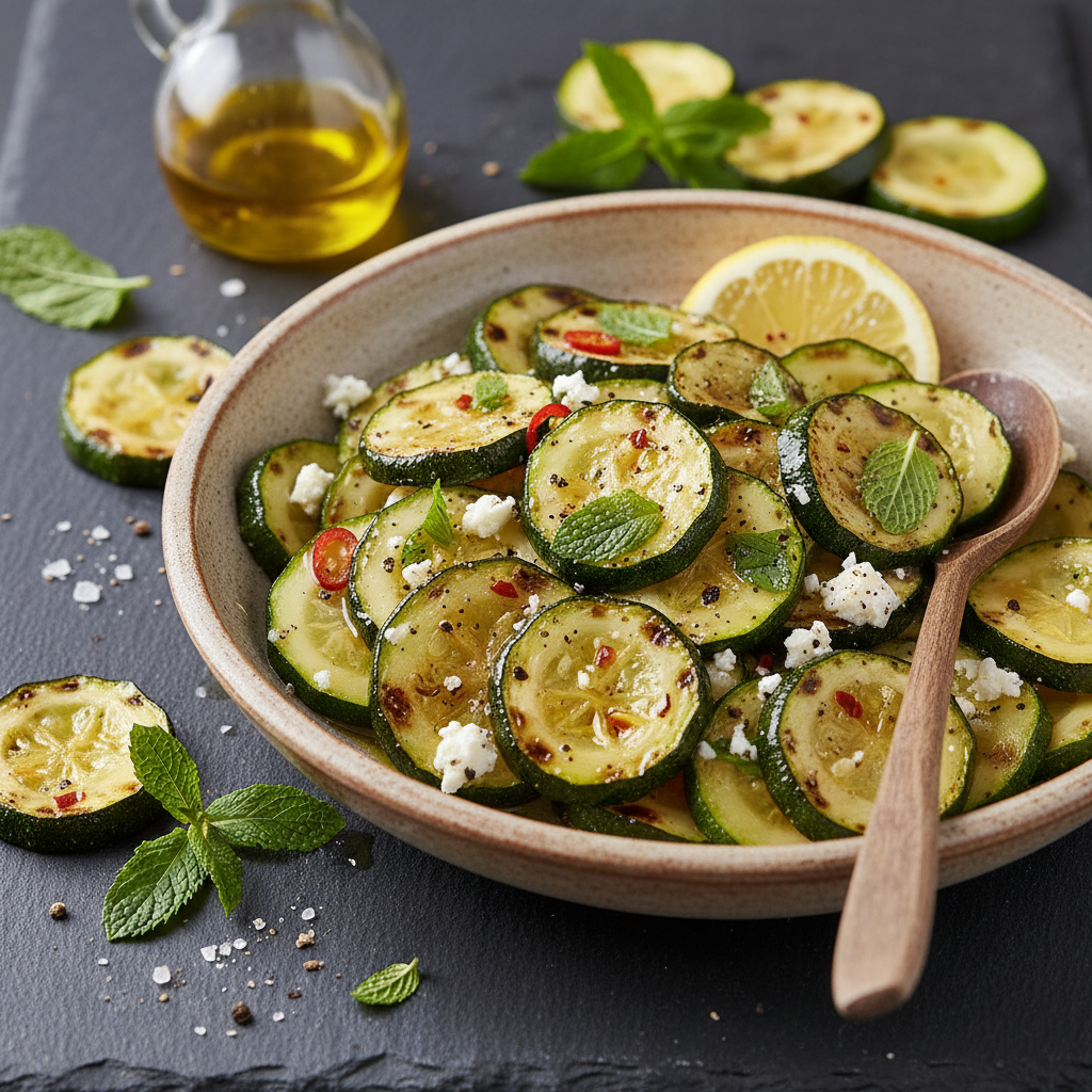 Salade de Courgettes Grillées à l'Huile d'Olive