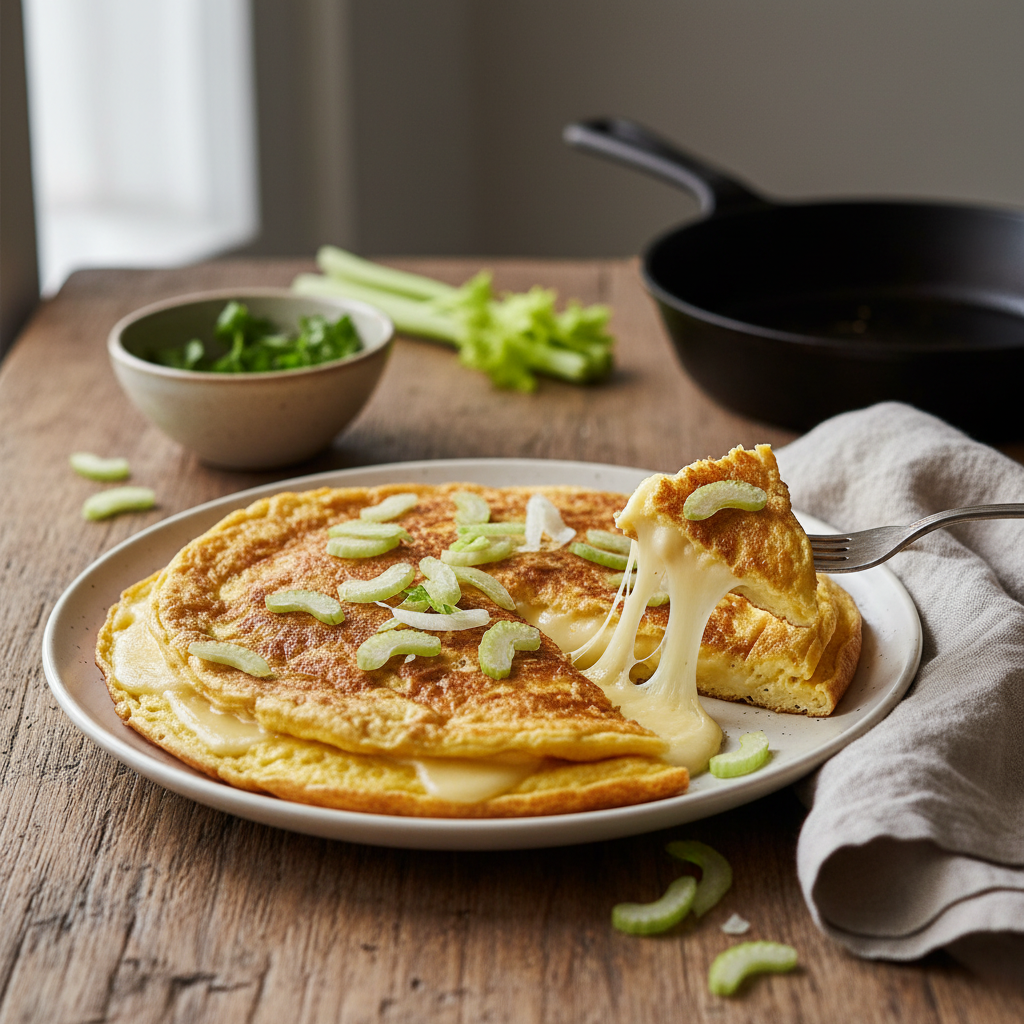 Omelette Gruyère et Céleri