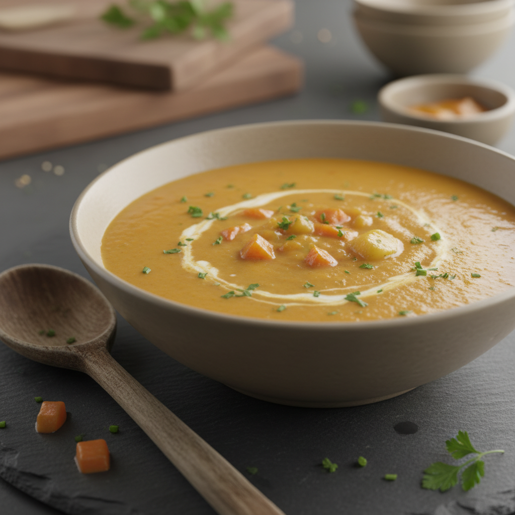 Soupe de carottes et pommes de terre