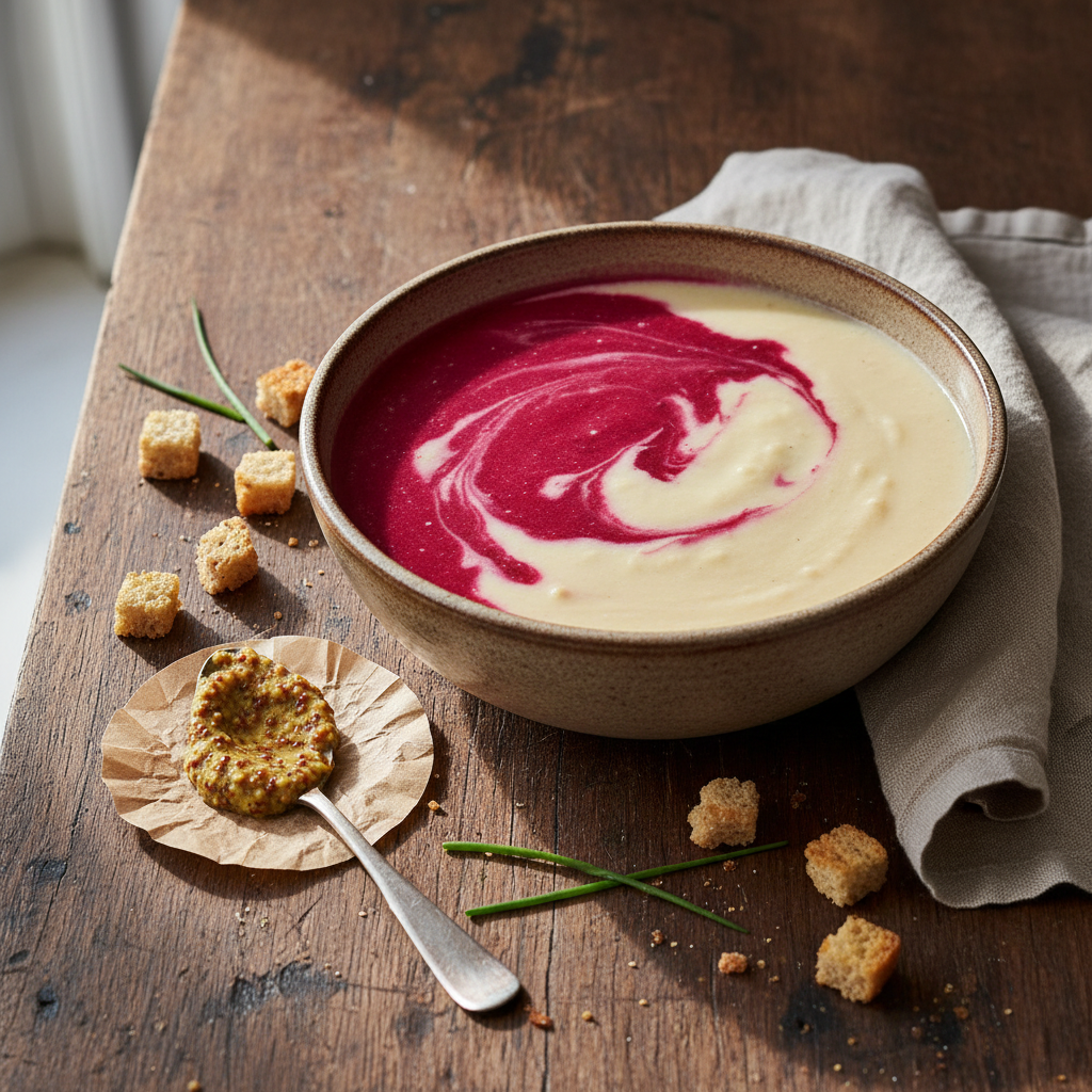 Velouté de Chou-fleur et Betterave