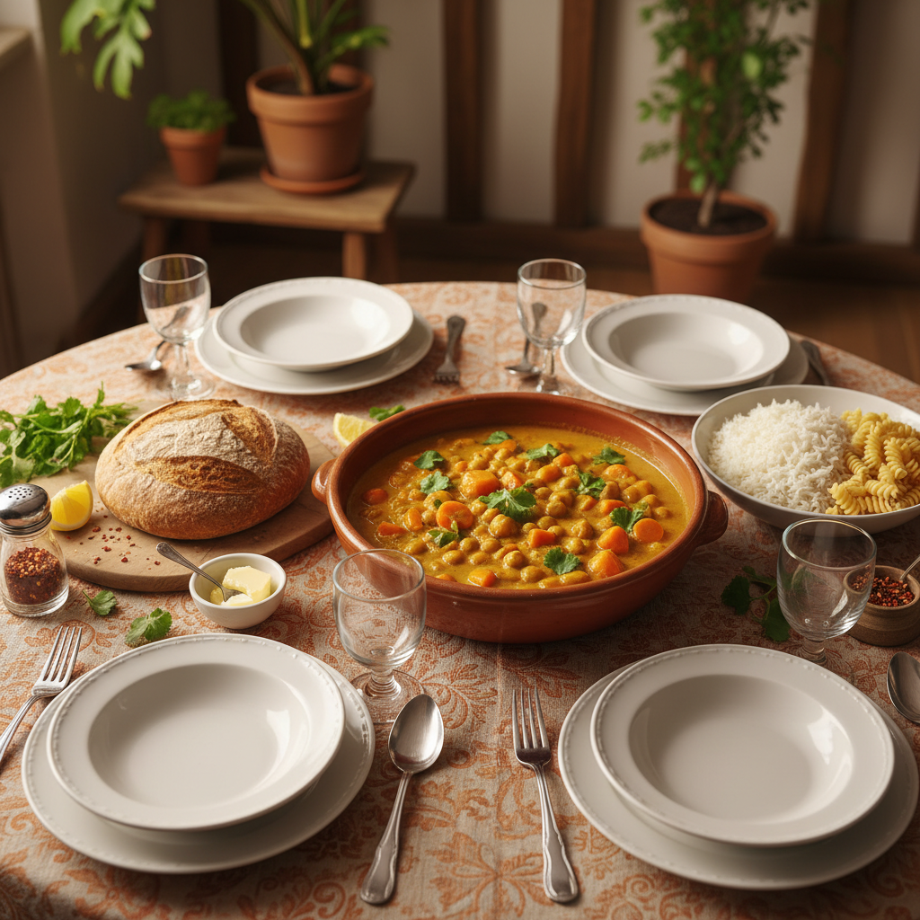 Curry de Pois Chiches et Carottes