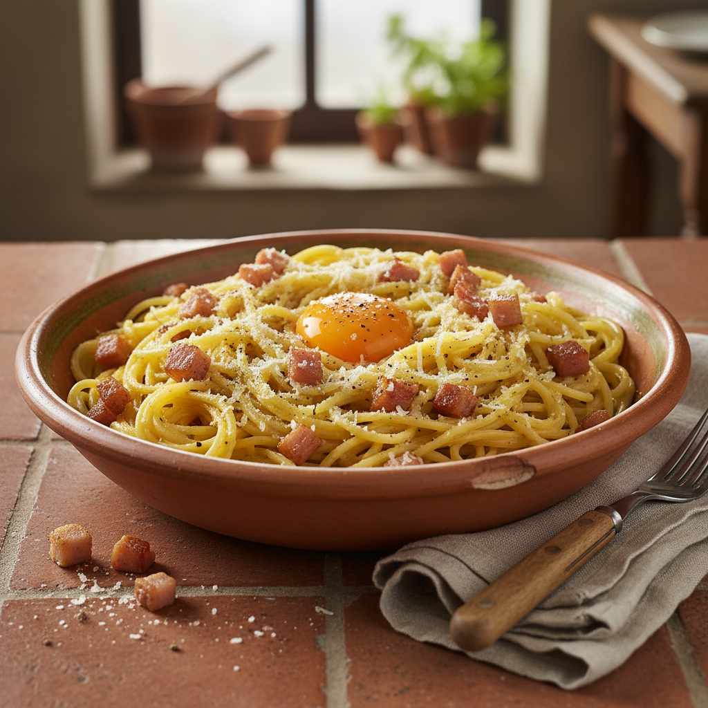 Pâtes Carbonara Simplifiée