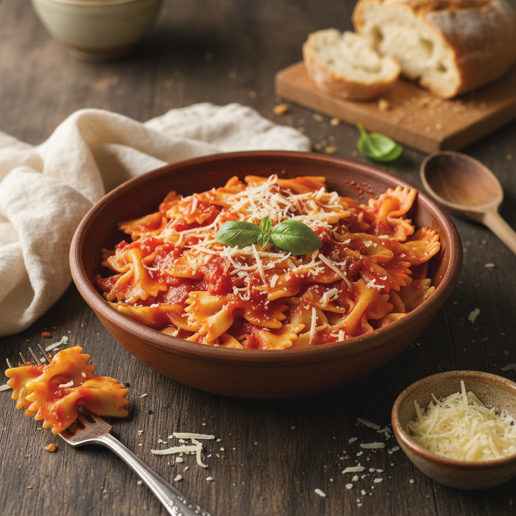 Pâtes à la Tomate et Comté