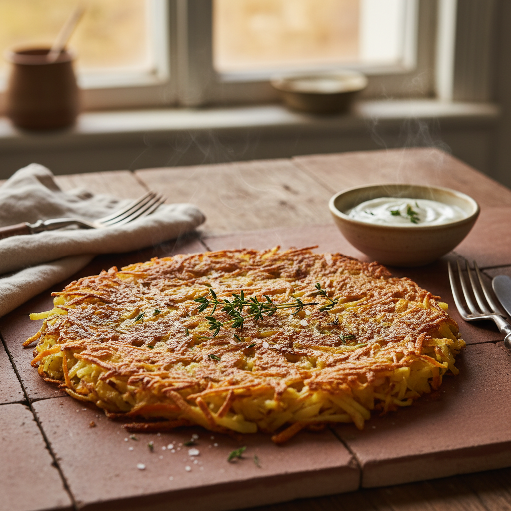 Galette de pommes de terre et carottes