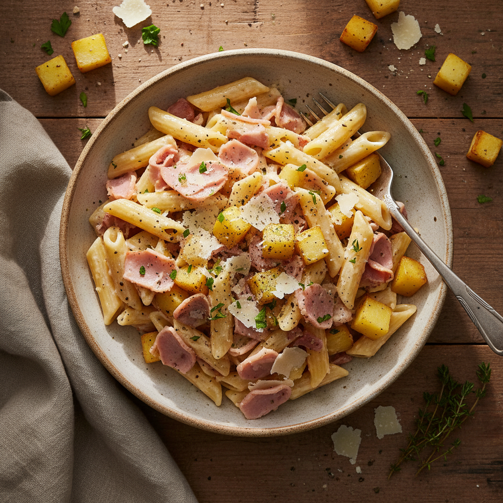 Pâtes à la Carbonara Végétarienne
