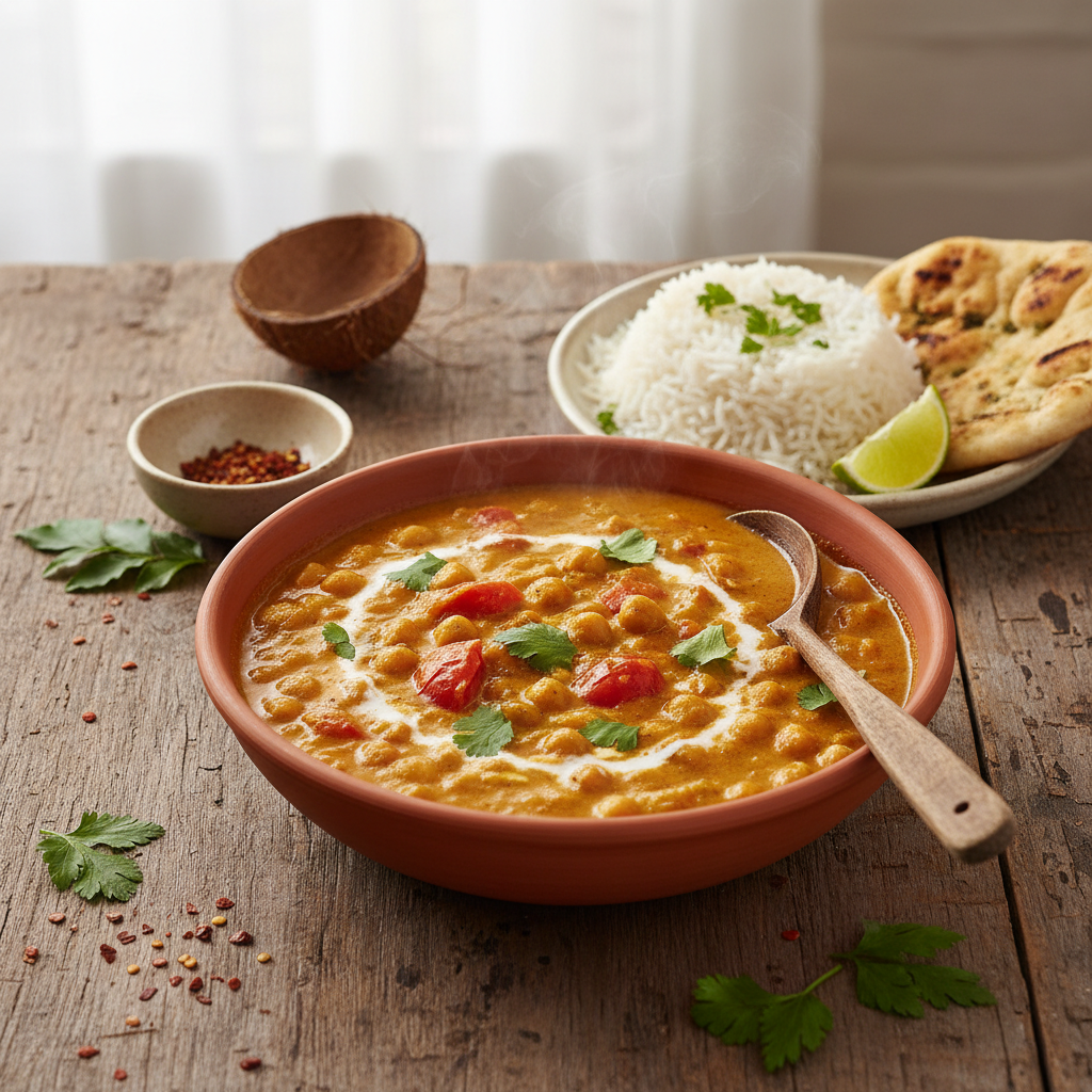 Curry de Pois Chiches à l'Indienne