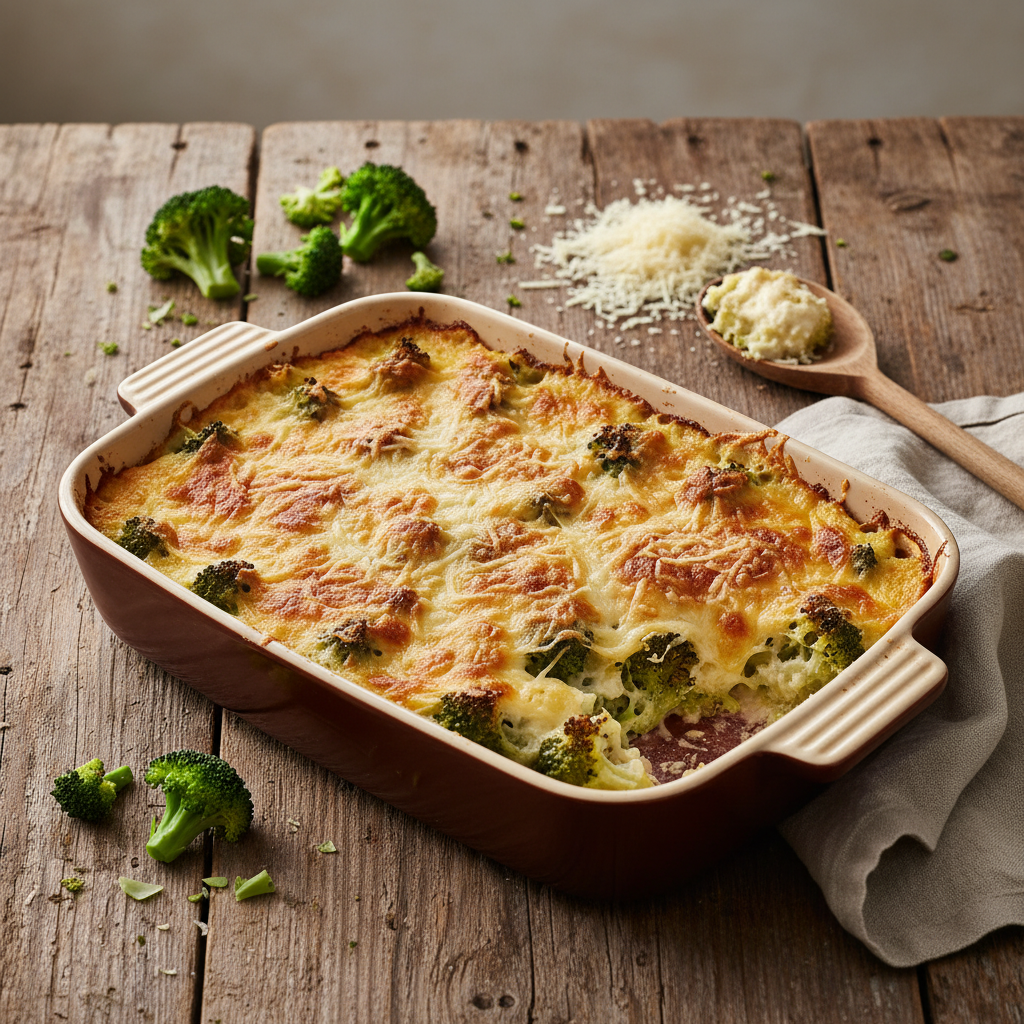 Gratin de Brocoli au Gruyère