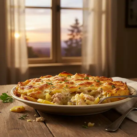 Kartoffel-Thunfisch-Gratin