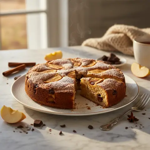 Apple-Chocolate Cake with Spices