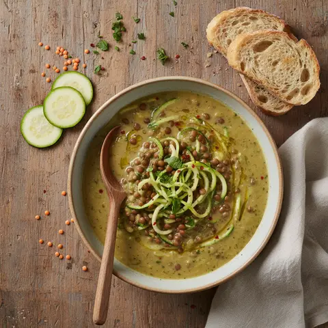 Lentil and Zucchini Soup