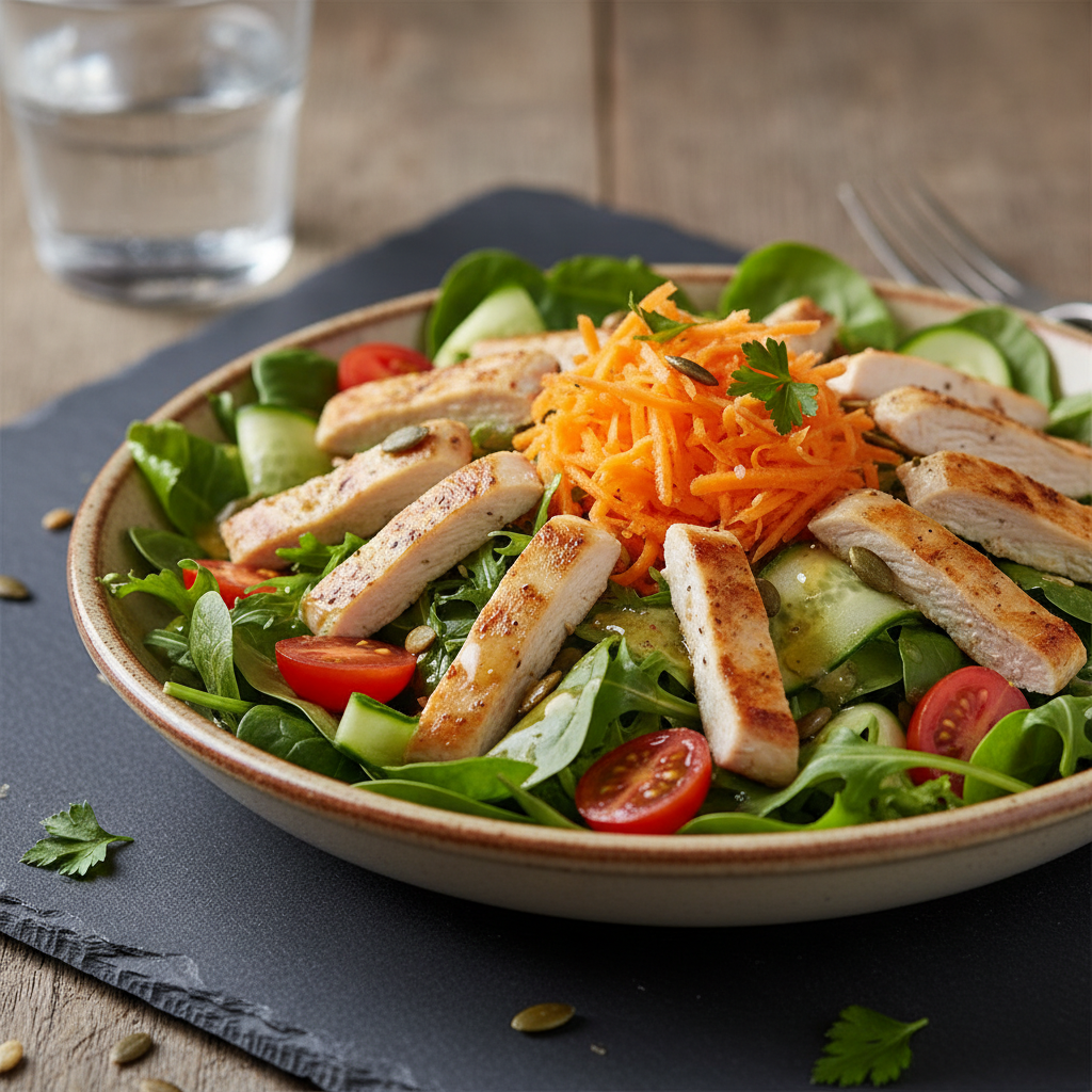 Salade Composée Poulet et Carottes
