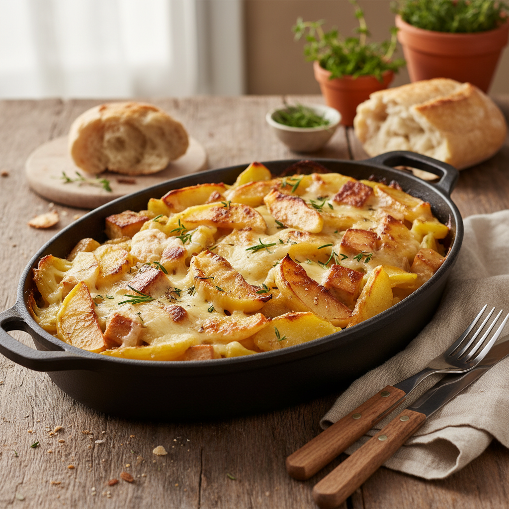 Tartiflette végétarienne aux pommes