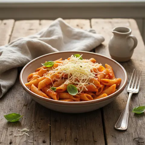 Nudeln mit Tomaten und Comté