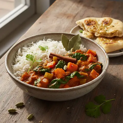Einfaches Gemüse-Curry