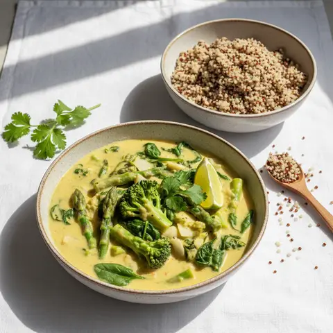 Asiatisches Gemüse-Curry mit Quinoa