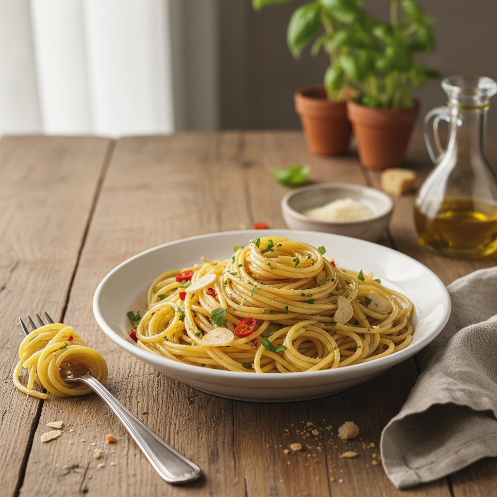 Pâtes à l'Huile et à l'Ail (Aglio e Olio)