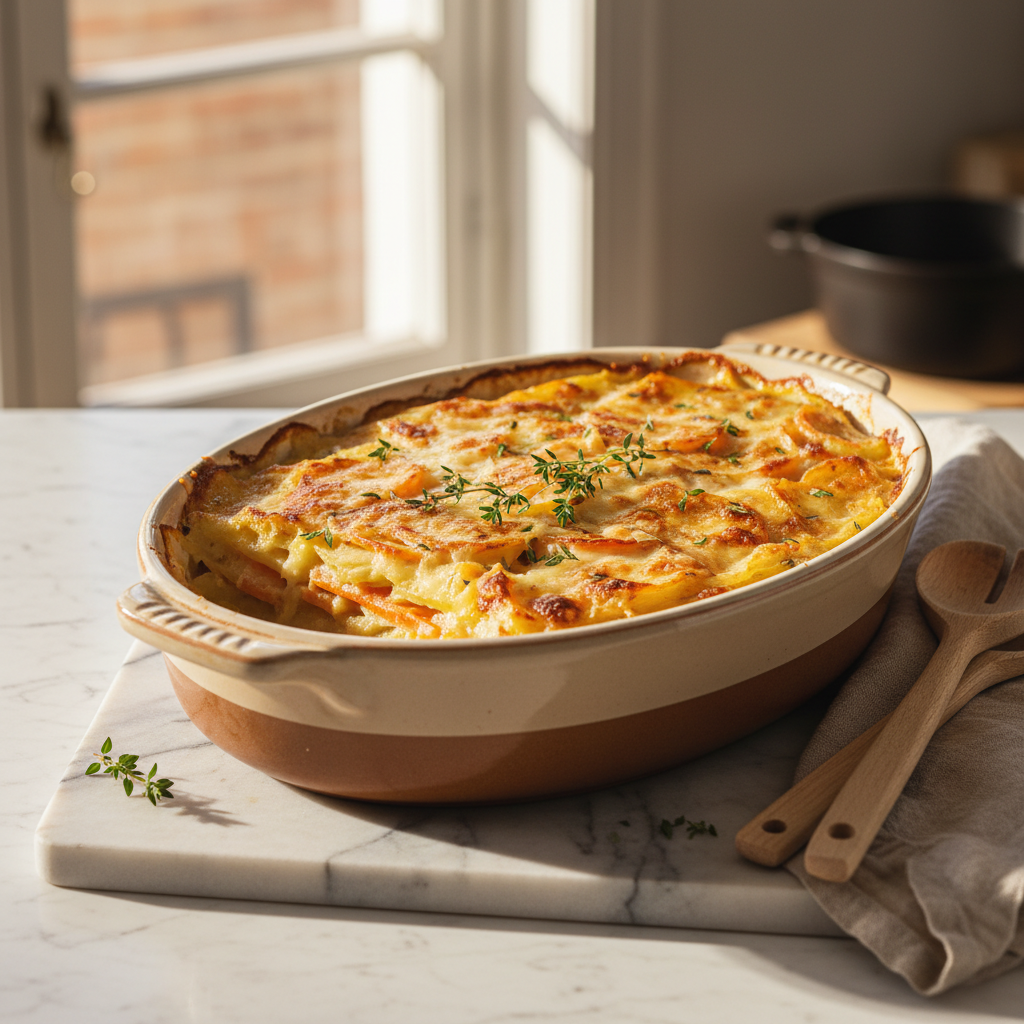 Gratin de Pommes de Terre et Carottes