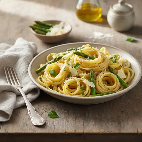 Pasta with Asparagus and Parmesan