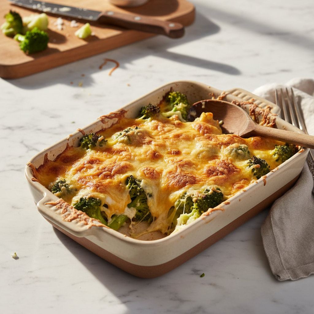 Gratin de Brocoli au Fromage
